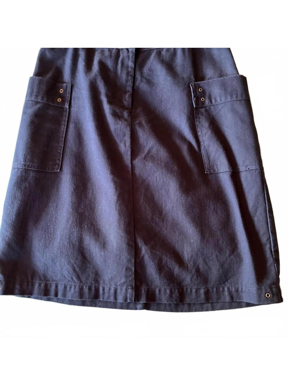 Christopher & Banks Dark Blue Cargo Skirt Vintage Utility